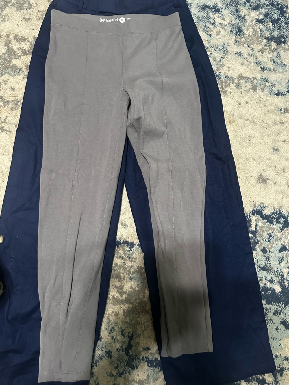 Betabrand gray “yoga” dress pants